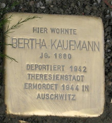 Quelle: Wikipedia Liste der Stolpersteine in Aschaffenburg